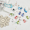 18Pcs 6 Colors Handmade Lampwork Beads LAMP-DR0001-05-4