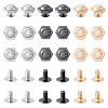 18 Sets 3 Colors Iron Screws FIND-TA0006-28C-1