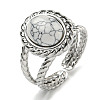 304 Stainless Steel Open Cuff Rings RJEW-C079-13P-2