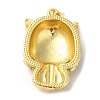 Rack Plating Brass Enamel Cubic Zirconia Pendants KK-Q771-06G-3