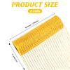 Deco Mesh Ribbons OCOR-WH0110-09A-2