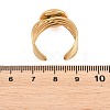 304 Stainless Steel Open Cuff Ring Components STAS-F366-06C-G-2