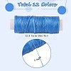 12Rolls 12 Colors Waxed Polyester Cord YC-SZ0001-03A-2