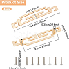 Zinc Alloy Bar Cabinet Door Knobs FIND-WH0097-18G-2