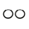 202 Stainless Steel Huggie Hoop Earrings EJEW-F111A-15mm-EB-4