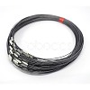 201 Stainless Steel Wire Necklace Cord X-TWIR-SW001-10-1