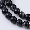 Natural Black Tourmaline Beads Strands X-G-F666-05A-4mm-2