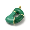Brass Enamel Pendants KK-E093-03G-D-2