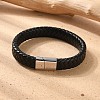 Braided Leather Cord Bracelets BJEW-I200-08-7