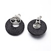 Natural Lava Rock Pendants G-I286-A-3