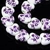 Handmade Porcelain Ceramic Beads Strands PORC-S502-041F-3