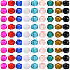 90Pcs 9 Colors Glass European Beads GLAA-PA0001-25-7