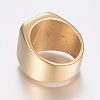 304 Stainless Steel Signet Band Rings for Men RJEW-G091-16-17mm-G-2