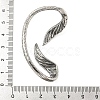 316 Surgical Stainless Steel Cuff Earrings EJEW-E300-04AS-01-3