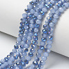 Electroplate Glass Beads Strands EGLA-A034-J4mm-I06-1