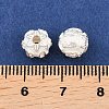 925 Sterling Silver Om Beads STER-T002-82S-3