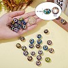 34Pcs 17 Colors Handmade Polymer Clay European Beads CLAY-SZ0001-52-7