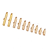 Brass Slide On End Clasp Tubes KK-TA0007-29G-1