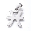 Non-Tarnish 304 Stainless Steel Pendants STAS-L210-06B-P-1