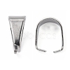 Tarnish Resistant 304 Stainless Steel Snap on Bails X-STAS-R048-10x7mm-3