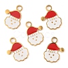 Christmas Theme Ion Plating(IP) 304 Stainless Steel Enamel Pendants STAS-Z083-07G-04-1