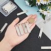 24Pcs 4 Style Stainless Steel Big Pendants STAS-AR0001-15-3