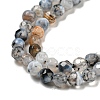 Natural Fire Crackle Agate Bead Strands X-G-R344-4mm-24-3