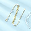 Natural Cultured Freshwater Pearl Beads Link Bracelets BJEW-JB12857-01-5