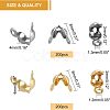 400Pcs 2 Style 304 Stainless Steel Bead Tips STAS-NB0001-16-7