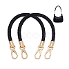Imitation Leather Braided Round Cord Bag Handles with Zinc Alloy Clasps FIND-WH0126-941B-01-6