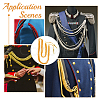 Polyester Fiber Army Shoulder Aiguillette Gold Wire Cord AJEW-WH0475-97A-7