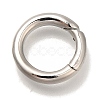 Rack Plating Brass Spring Gate Rings KK-I720-05P-1