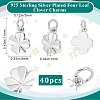 40Pcs Brass Charms KK-BBC0025-10-2
