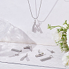 8Pcs 4 Styles Haircut Theme Brass Pendants KK-ME0001-46-4