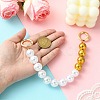 Plastic Imitation Pearl Bead Bag Extension Chains FIND-CJ00003-4