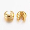 Brass Crimp Beads Covers X-KK-H291-NFG-NF-2