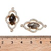 Natural Labradorite Faceted Connector Charms G-B081-01G-02-3