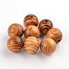 Round Natural Wood Beads X-WOOD-Q009-25mm-LF-1