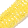 Baking Electroplate Glass Beads Strands X-DGLA-A039-J10mm-B23-1