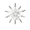 Brass Clear Cubic Zirconia Star Brooch PW-WGA8B06-01-1