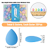80pcs 4 colors Opaque Spray Painted Acrylic Cabochons ACRP-DC0001-01-3