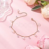 304 Stainless Steel Link Chain Anklets AJEW-AN00699-02-1