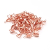 Grade AA Brass Ice Pick Pinch Bails for Pendant Making KK-M008-b-06RG-NR-2
