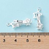 925 Sterling Silver Fold Over Clasps STER-D005-10S-5