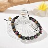Adjustable Natural Multicolor Tourmaline and Non-magnetic Synthetic Hematite Braided Bead Bracelets BJEW-Z090-01J-3