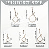 Stainless Steel Findings STAS-WH0051-004P-2
