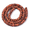 Handmade Polymer Clay Beads Strands CLAY-R089-6mm-160-2