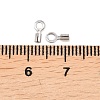 304 Stainless Steel Fold Over Crimp Cord Ends STAS-P434-05A-P-3