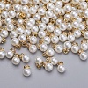 Acrylic Pearl Pendants X-IFIN-I031-02B-G-2