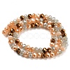 Glass Beads Strands EGLA-A034-M6mm-34-3